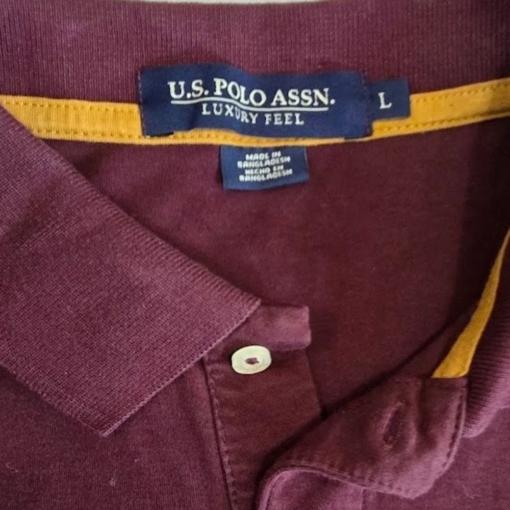U.S. Polo Assn. Men's Maroon Polo Shirt - Picture 6 of 7